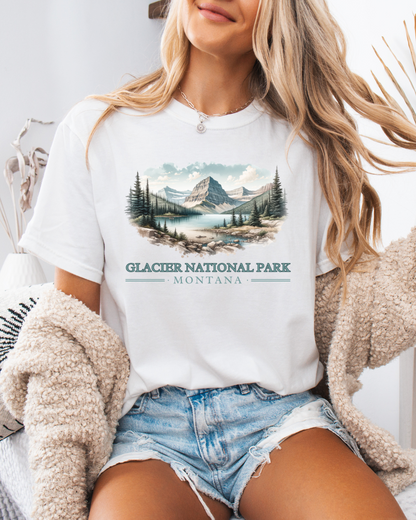 Glacier National Park Montana Tshirt