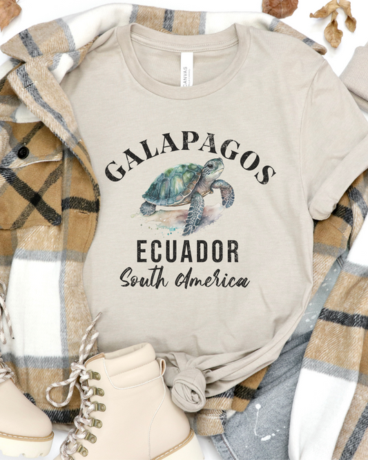 Galapagos Ecuador Sea Turtle Tee