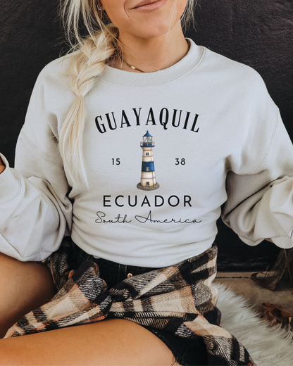 Lighthouse Guayaquil Ecuador 1538 Sweatshirt