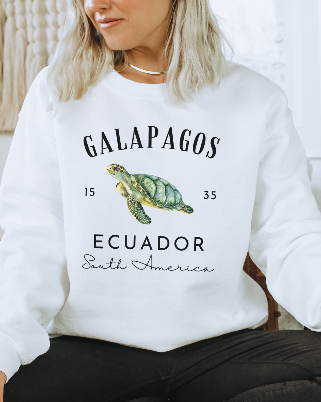 Sea Turtle Galapagos Ecuador 1535 Sweatshirt