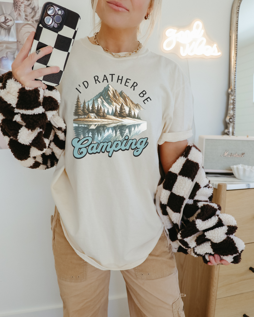 Rather be Camping Tee