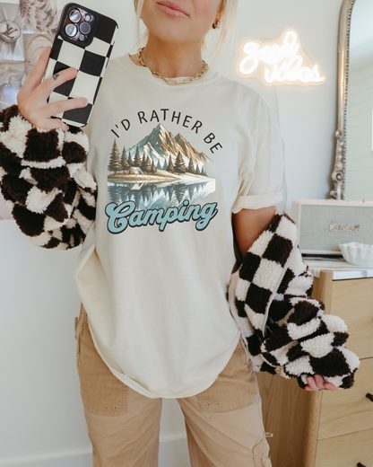 Rather be Camping Tee