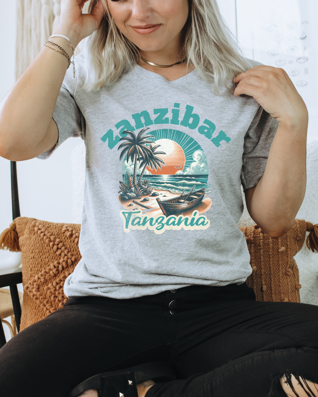 Sailboat Zanzibar Tanzania Tee