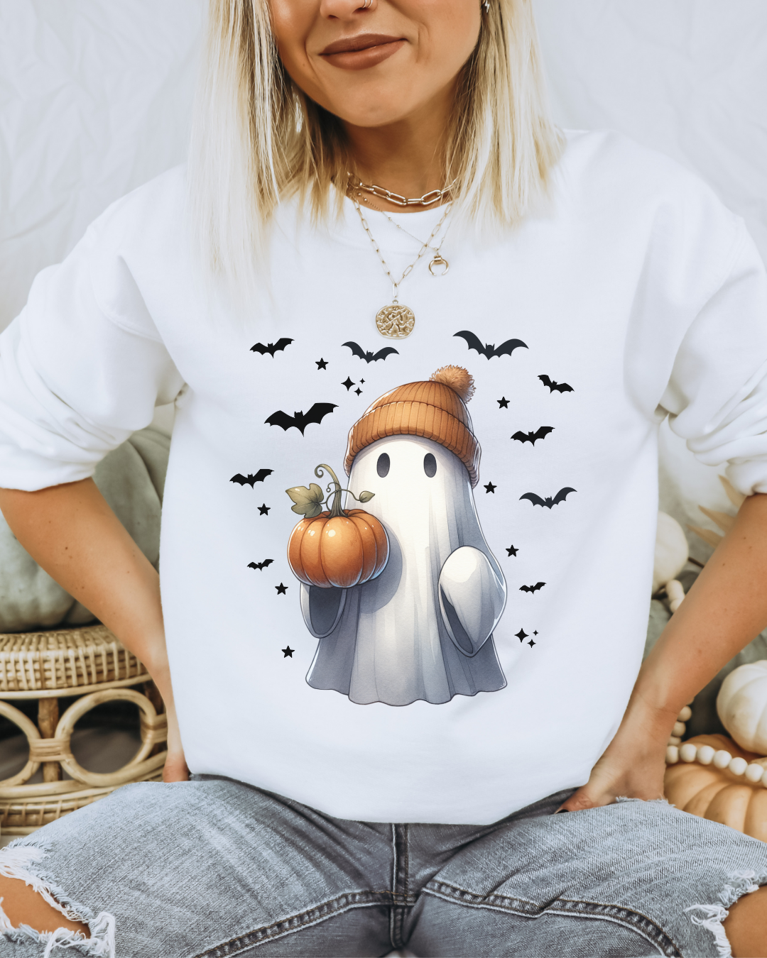 Pumpkin Ghost Sweatshirt