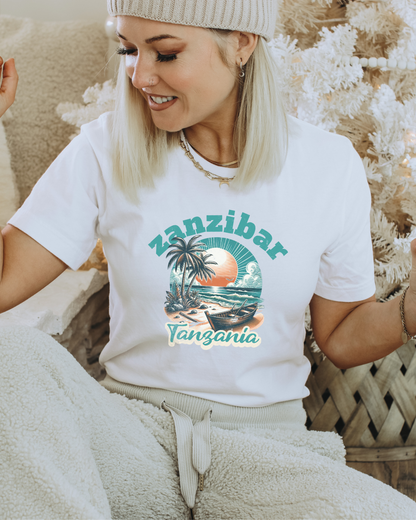 Sailboat Zanzibar Tanzania Tee